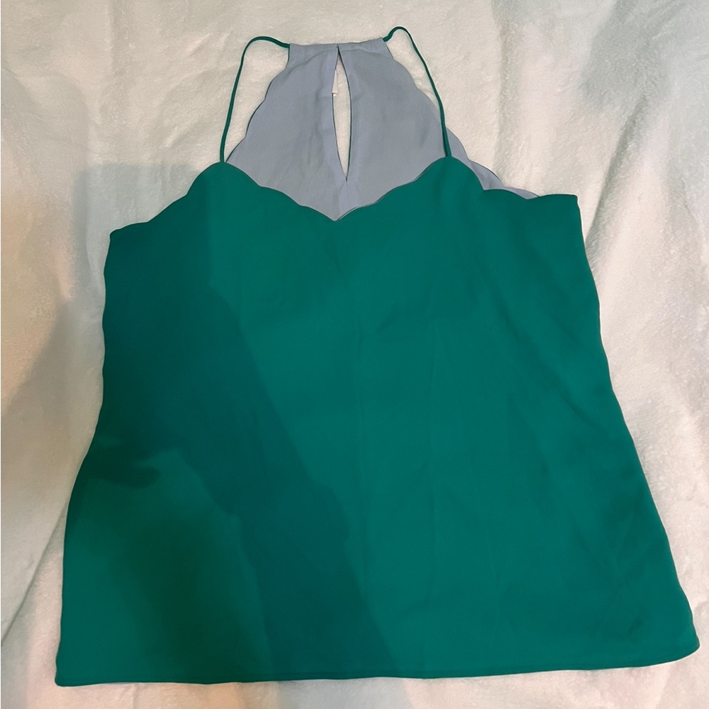 Express brand business casual scallop cut tank top
